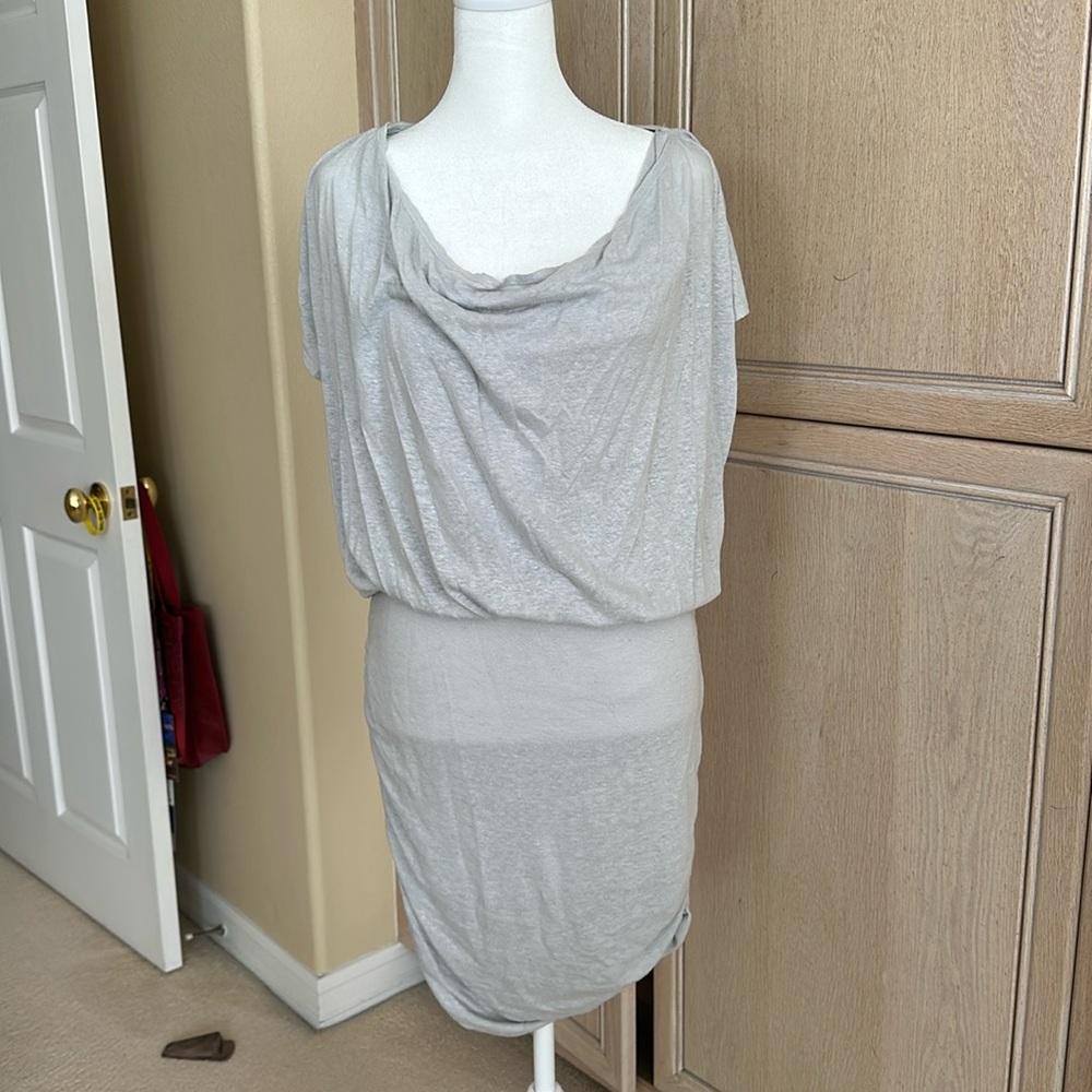 alice + olivia Grey Midi Vintage Dress